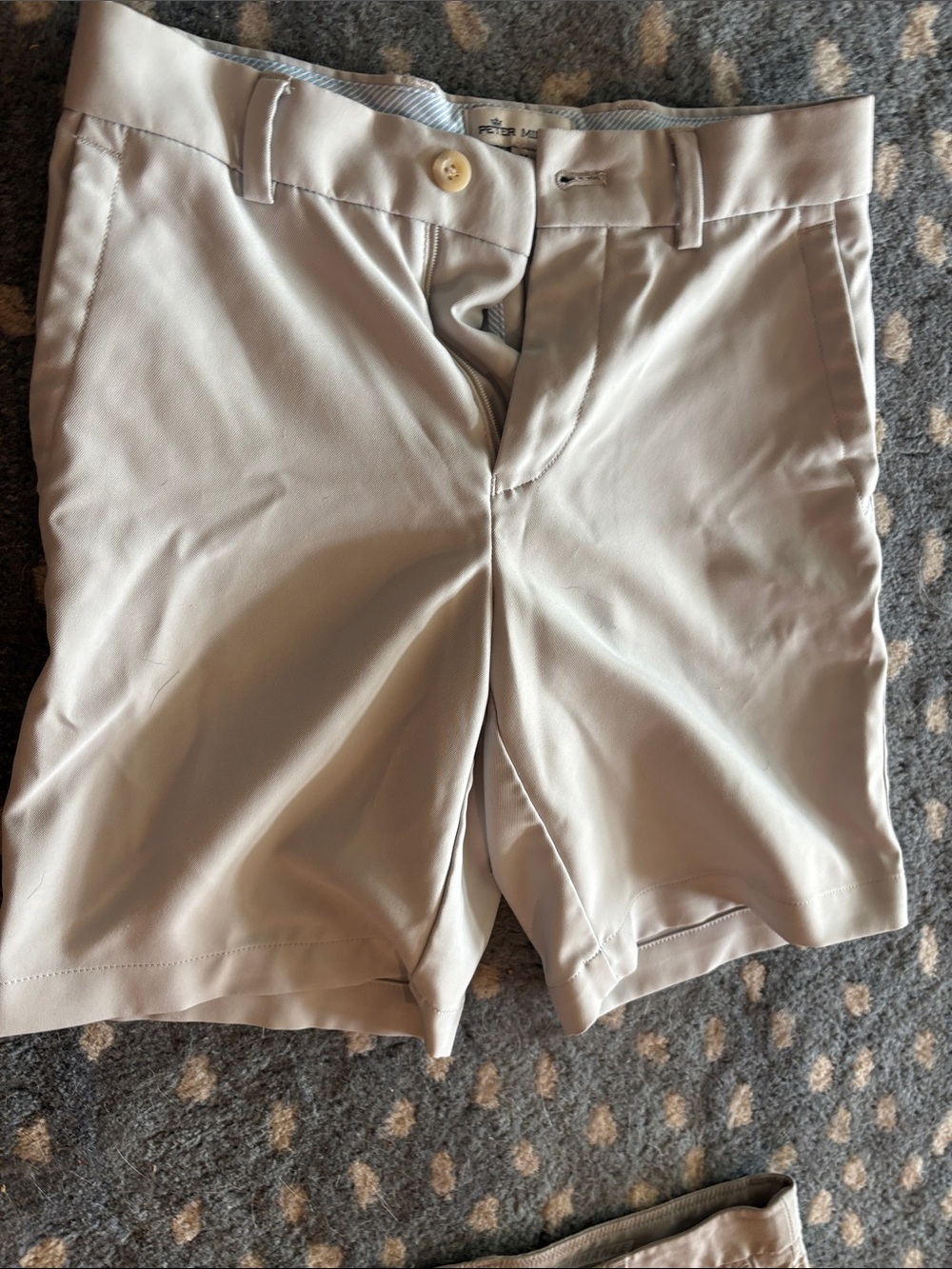 Peter Millar Boys Beige/Tan Stretch Shorts